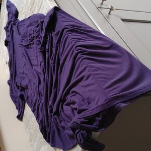 J Jill Purple Blue Ray on Knit Dress with Pockets Size XS